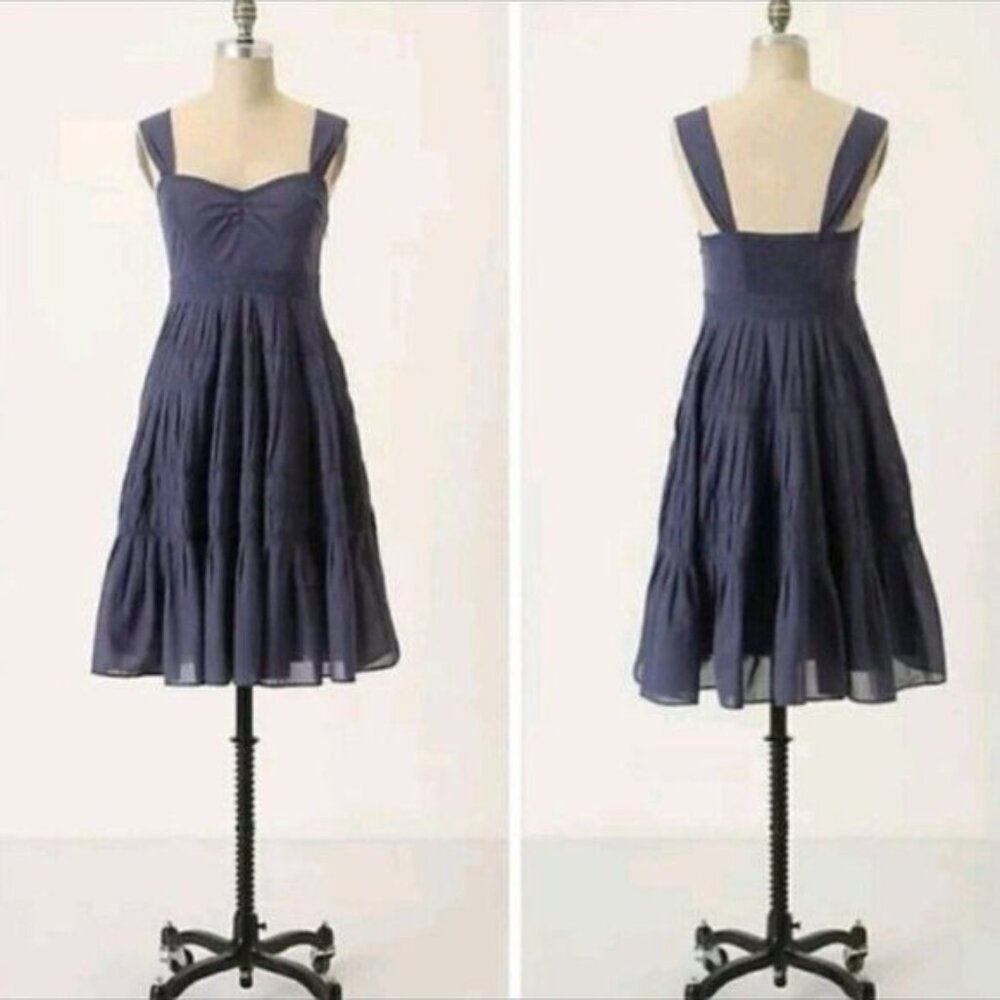 Anthropologie  MAEVE Things and Joys Tiered Sun Dress Size 4